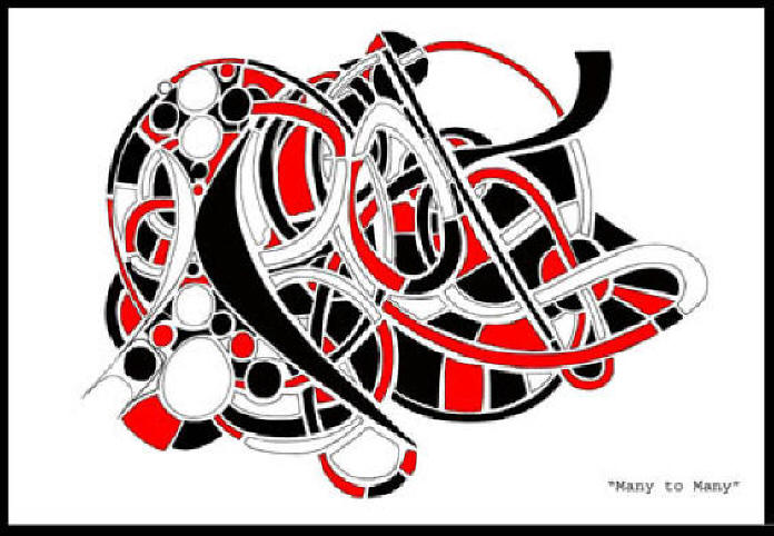 Ron Stultz doodle "Many to Many" large image