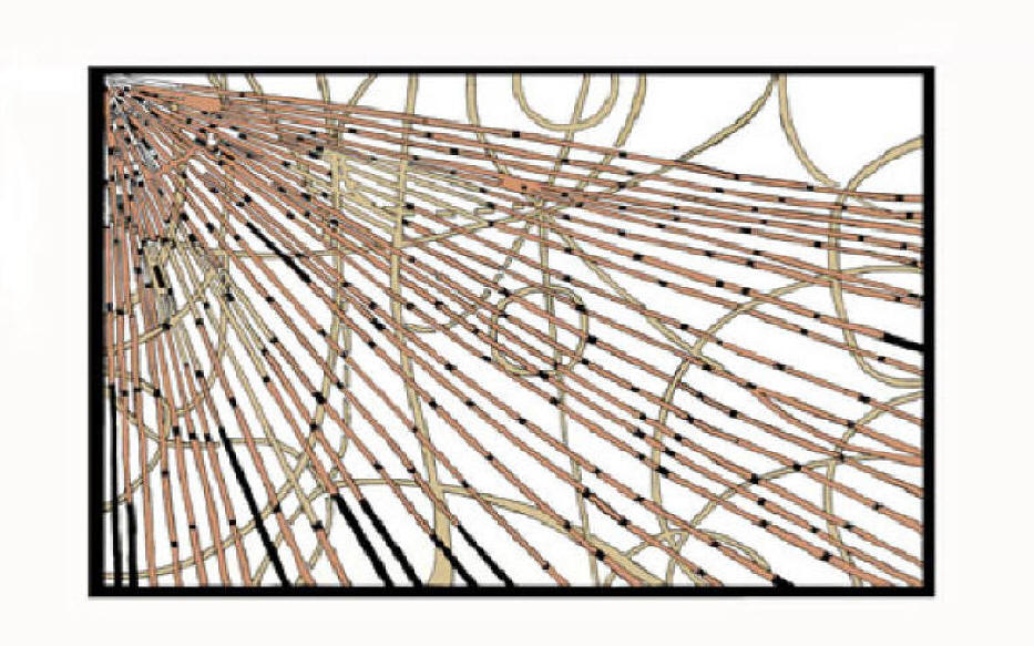 Ron Stultz doodle: "Rays"  Large image