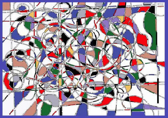 Ron Stultz doodle "Stained Glass" large image