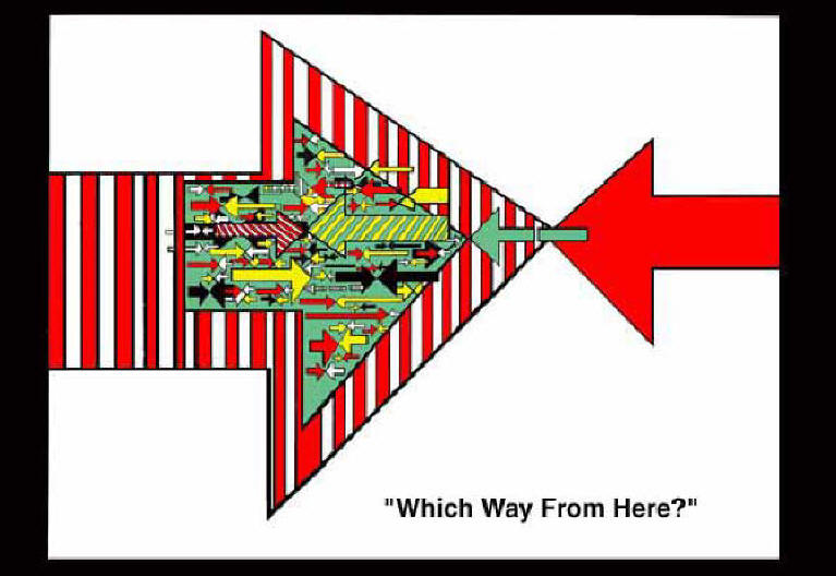 Ron Stultz Doodle: "Which Way From Here?"  large image