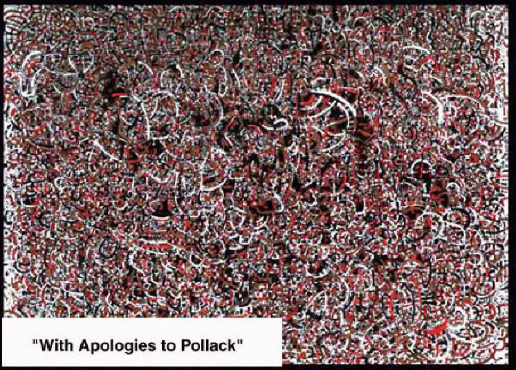 Ron Stultz Doodle: "With Appolgies to Pollack" large image