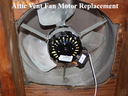 Roof mounted attic vent fan