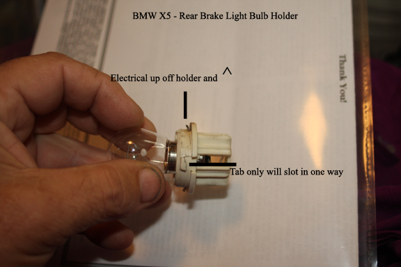 BMW X5 - Rear Brake Light Holder