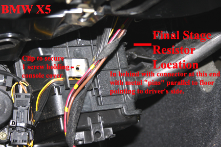 BMW X5 - final stage resistor.