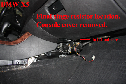 BMW X5 - final stage resistor.