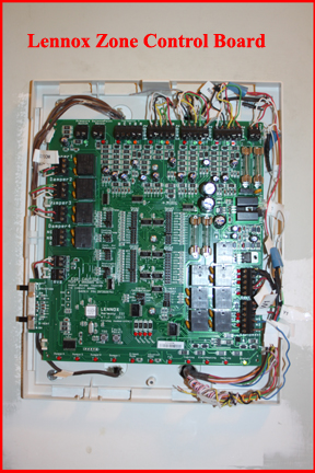 Lennox II Control Board exposed