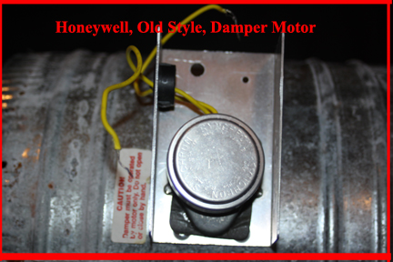 Old style replacable motor on Lennox HVAC zoned forced air damper