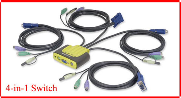 IOGear 4-in-1 KVM Switch.