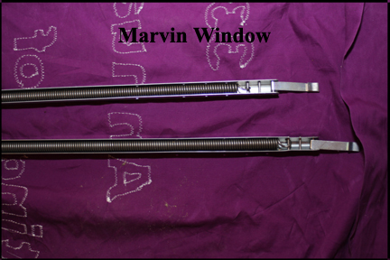 Marvin Wood Double Hung Windows - Shows Upper Portion of Sash Tube.