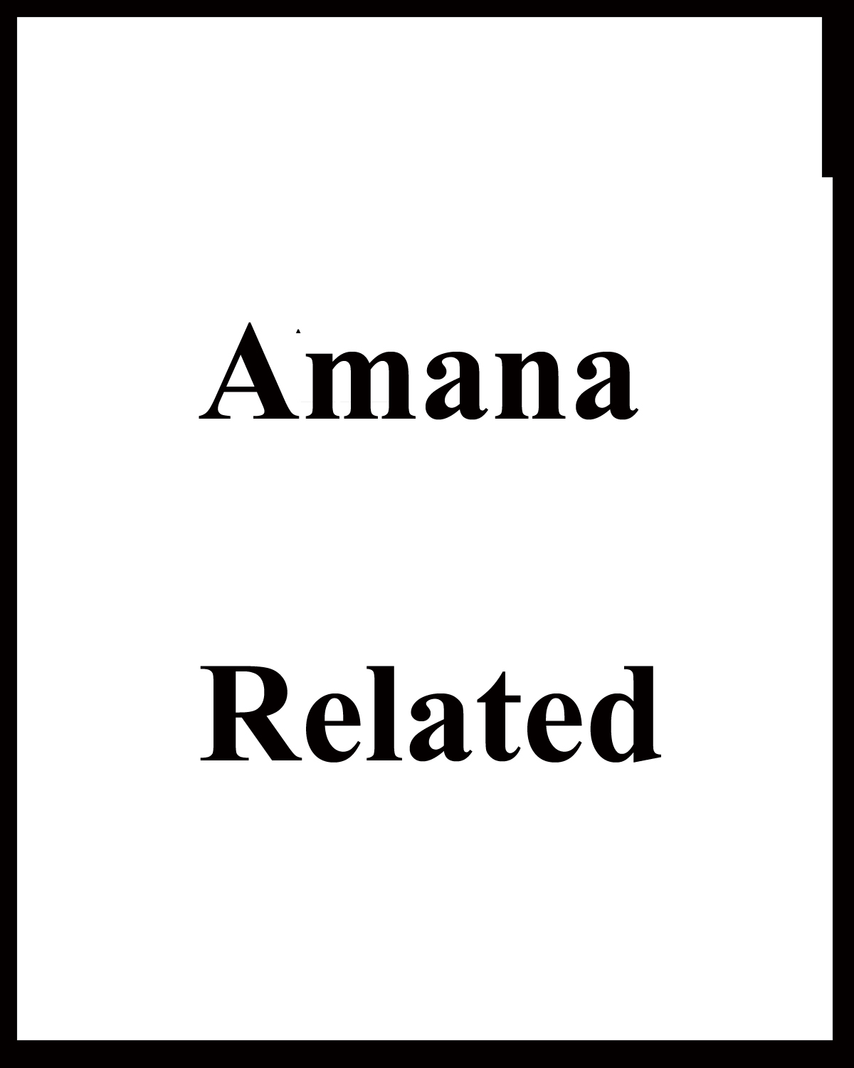 Provides Links to other Amana Pages