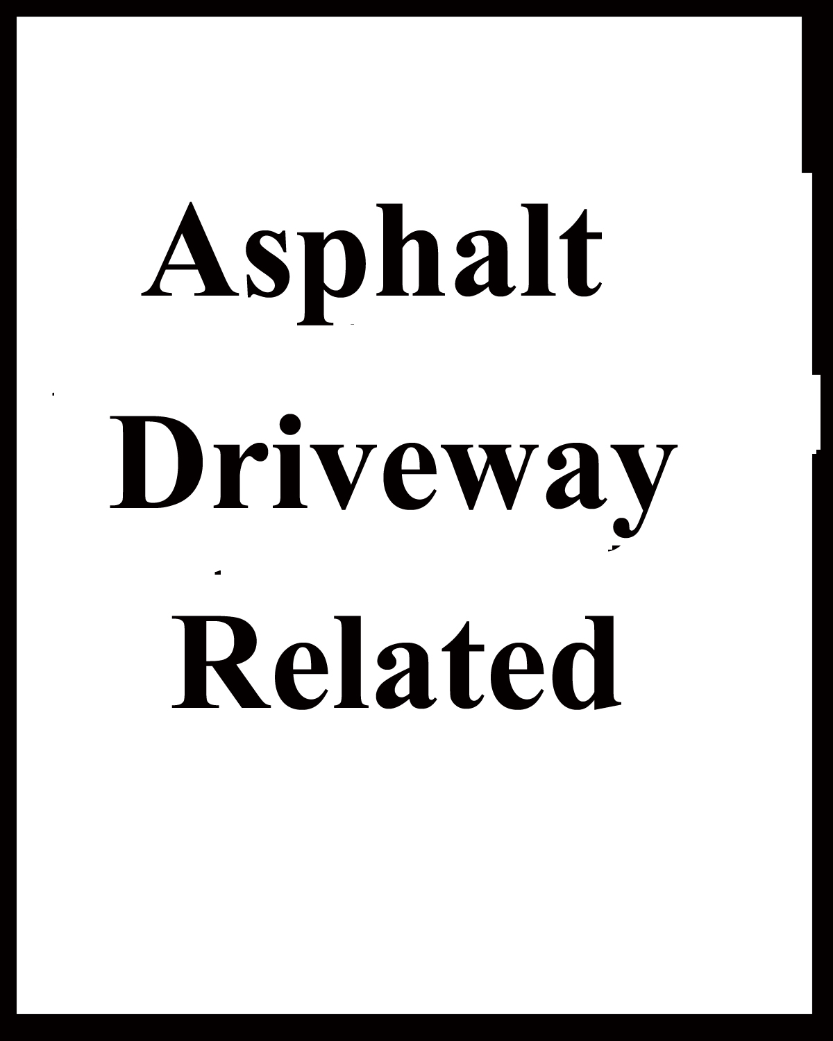 Provides links to more Asphalt driveway pages