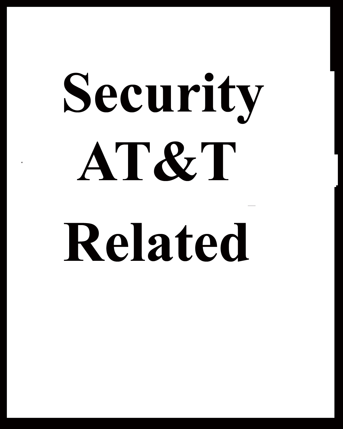 Providess links to other AT&T Security pages