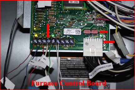 Lennox HVAC furnace control board - details