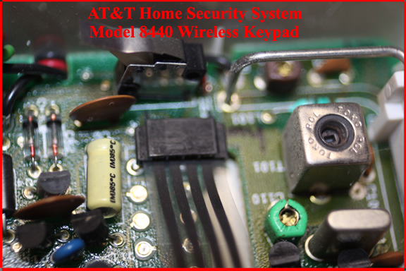 AT&T Home Security System - Wireless Keypad, Function buttons ribbon cable